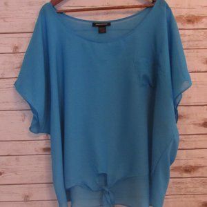Ashley Stewart Turquoise Top Size 22/24W